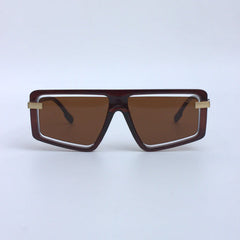 Brown-Oversize-Flattop-Funky-Sunglasses