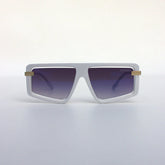 White-Oversize-Flattop-Funky-Sunglasses