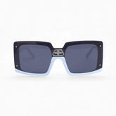 White-Halfrim-Square-Sunglasses