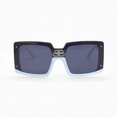 White-Halfrim-Square-Sunglasses