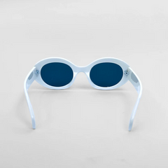 White-Oval-Sunglasses