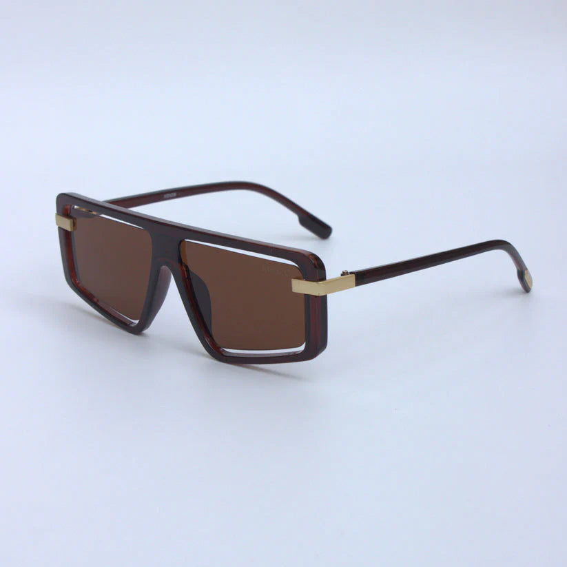 Brown-Oversize-Flattop-Funky-Sunglasses