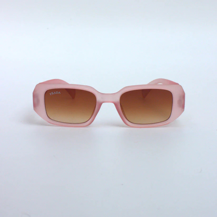 Pink-Matte-Geometric-Sunglasses