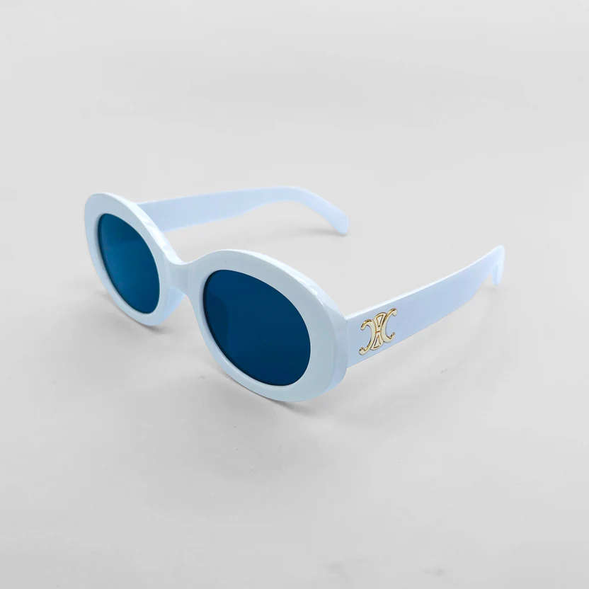 White-Oval-Sunglasses