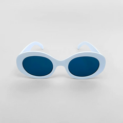 White-Oval-Sunglasses